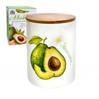 Ємність для сип. прод. керам. "Авокадо" 0,86л №6028-21/S&T/(36)