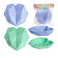 Форма для кекса силікон "Серце" 21,5х20,7см №3200-78/S&T/