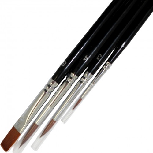 Набір пензлів худож. 4шт "Arteo" №187103 (синтетика кругла №1,3,4,плоска №8)