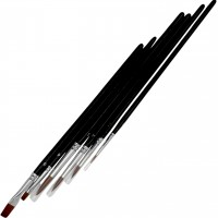 Набір пензлів худож. 6шт "Arteo" №187105 (синтетика кругла №1,3,4,5 плоска №4,8)