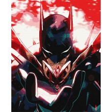 Картини по номерах акрил. "Batman: Темний Лицар з фарбами металік" 40х50см №KHO8718/Ідейка