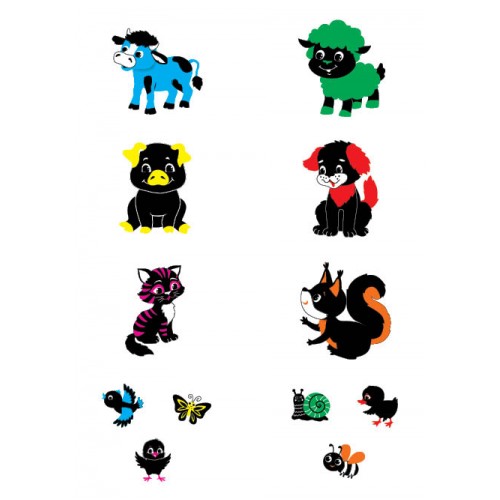 Книжка А5 "Контрастні картинки. Мої перші тваринки" №5198/УЛА/(30)