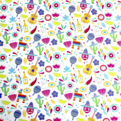 Папір пакувальний 64х90см №№GWP2024-4/8358//Мандарин/(40)(240)