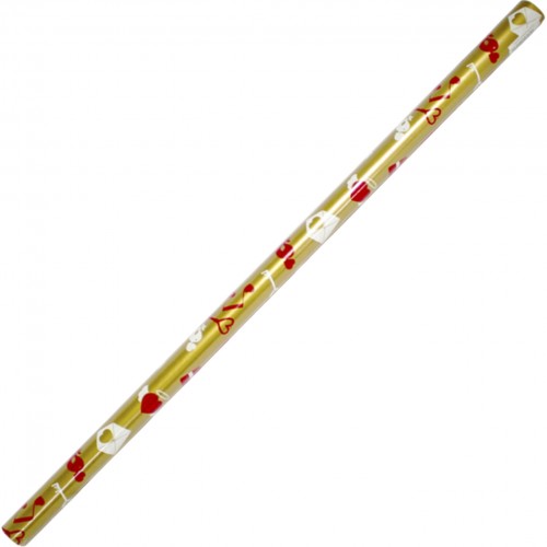 Папір пакувальний 70х100см Нотки №129/Фоліо/(100)(200)