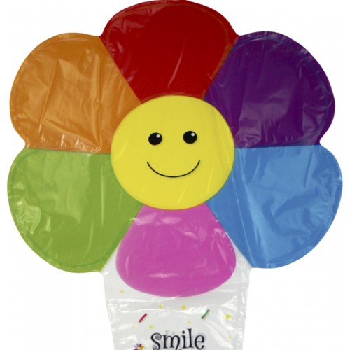 Кулька повітр. фольгована "Ромашка" кольор.(50)