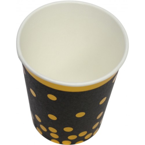 Стакан паперовий "Чорний золотий горох"(10)