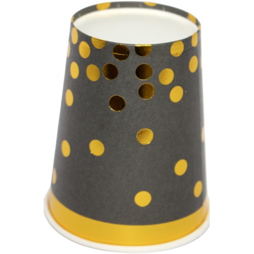 Стакан паперовий "Чорний золотий горох"(10)