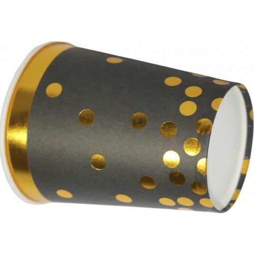 Стакан паперовий "Чорний золотий горох"(10)