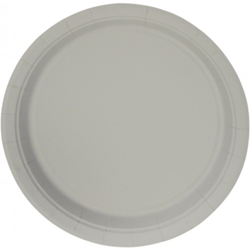 Тарілка паперова, d-230мм,срібло(10)
