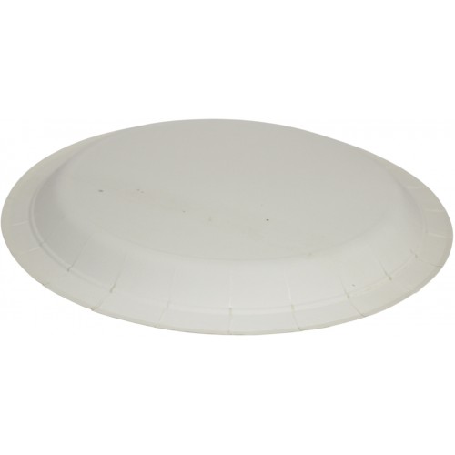 Тарілка паперова, d-230мм,золото блакитні полоси горох(10)