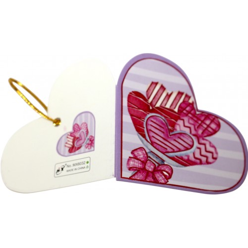 Валентинка 8,5х6см мікс №6032/462027(8)(160)