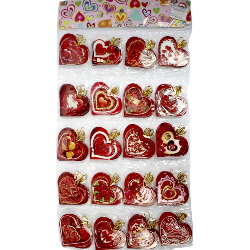 Валентинка 8,5х6см мікс №6059/462028(8)(160)