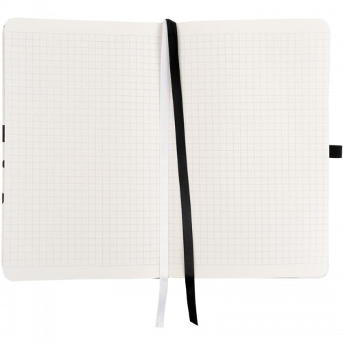 Блокнот А5 96арк. кліт. тв. обкл. "Partner" Black&White на резинці №8621-10-A/Axent/(12)