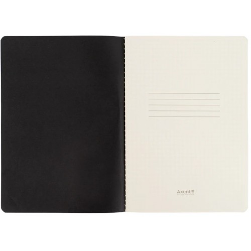 Блокнот А5 60арк. кліт. карт. Black&White №8710-7-A/Axent/