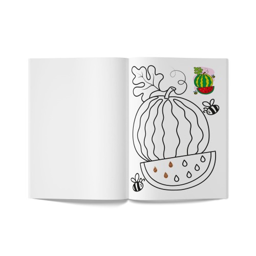 Книга А5 "Кольорованка. Фрукти" №6246/Кристал Бук/(50)