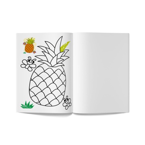 Книга А5 "Кольорованка. Фрукти" №6246/Кристал Бук/(50)