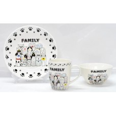 Сервіз дитячий керам. 3предм. "Ardesto Family" №AR3457DS