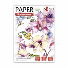 Папка для аквар. 20/200 А3 "Paper Watercolor Collection Flowers" №130501/Santi/(5)