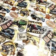 Папір пакувальний 70х100см Ретроавто №168/Фоліо