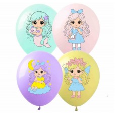 Кулька повітр. латексна 12"/30см "Чарівні історії" №DD-2650/Art Show/(50)