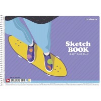 Альбом для малюв. на пруж. 20/120 А4 №PB-SC-020-8048/Школярик/(9)(108)(90)