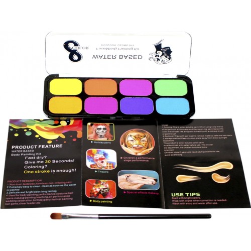 Фарби для обличчя "Leader" 8кольор. з кісточкою 30008 №818996(24)