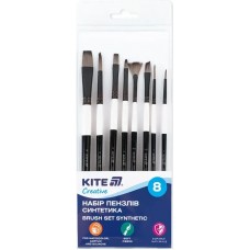 Набір пензлів 8шт "Kite" №K-331 (синтетика)(12)(72)