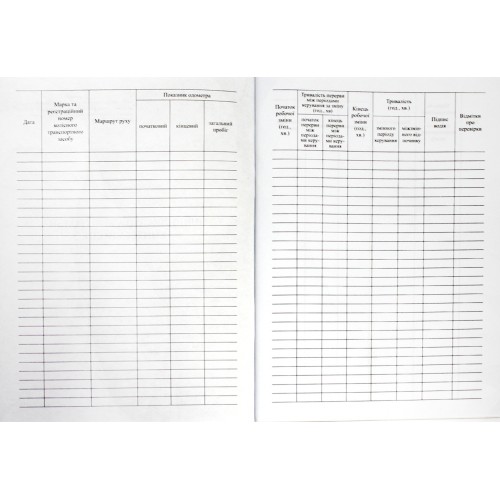 Індивідуальна контрольна книжка водія А5 40арк. офс. м'яка обкл. №АК0006(60)