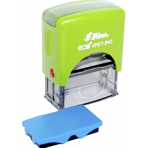 Оснастка для штампа пласт. 14х38мм Shiny №rPET-842 зелена