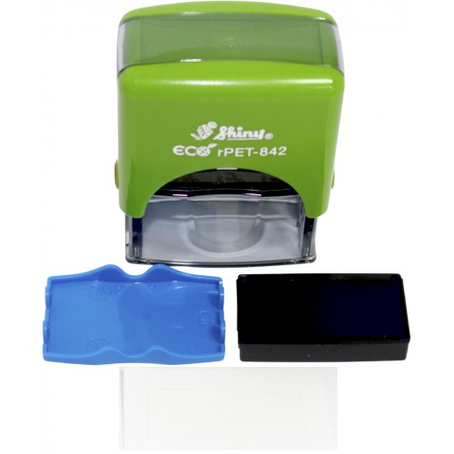 Оснастка для штампа пласт. 14х38мм Shiny №rPET-842 зелена