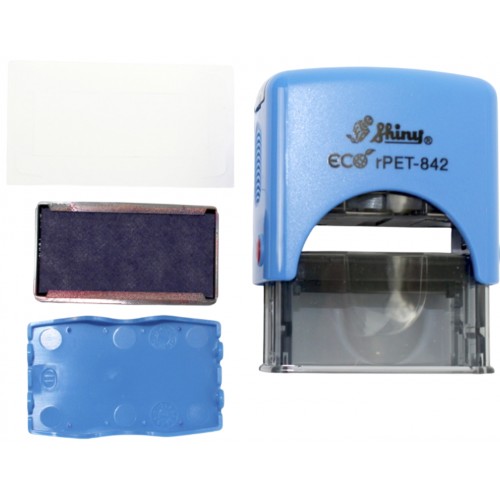 Оснастка для штампа пласт. 14х38мм Shiny №rPET-842 синя
