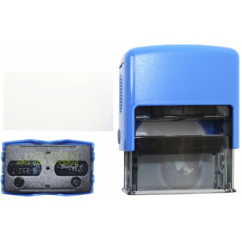 Оснастка для штампа пласт. 14х38мм Shiny №rPET-842 синя