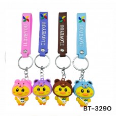 Брелок гумовий "Каченя Лалафанфан" зі стрічкою мікс №BT-3290(12)