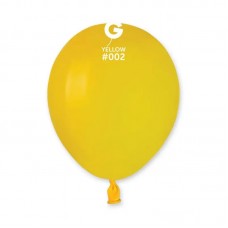 Кулька повітр. латексна 5"/13см жовта №A50/05021(100)