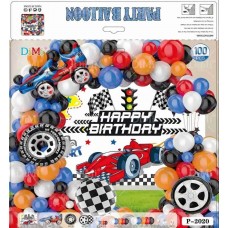 Набір кульок повітр. для фотозони "Формула авто" №QQL-2020(10)