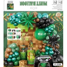 Набір кульок повітр. для фотозони "Майнкрафт" №QQL-2105(10)