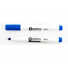 Маркер "Optima" №O16221 для дошки,2-3мм синій(10)