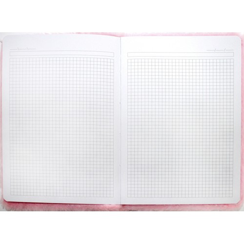 Блокнот дит. А5 80арк. кліт., хутряний №110060/21-1/Leader/(1)(120)