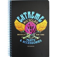Блокнот пруж. А5 80арк. кліт. карт. "Student" ПК,тиснення№A5-SC-080-6128K/Школярик/(6)(84)