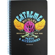 Блокнот пруж. А5 80арк. кліт. карт. "Student" ПК,тиснення№A5-SC-080-6128K/Школярик/(6)(84)
