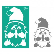 Трафарет багаторазовий самоклеючий "Rosa Talent" Новий рік 13х20см №3054/GPT500831768