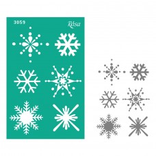 Трафарет багаторазовий самоклеючий "Rosa Talent" Новий рік 13х20см №3059/GPT500831773