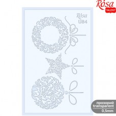 Трафарет багаторазовий універсальний "Rosa Talent" Зима 13х20см №U84/3621084