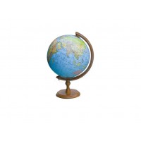 Глобус 250мм політ.-фіз.,1:50000000,з дерев. дугою,в кор-ці №9631