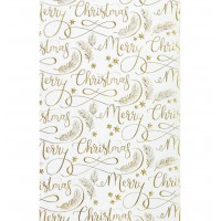 Папір пакувальний 50х70см Новий Рік тиснення фольгою №BM.25550/Buromax/(1)(20)(500)