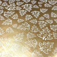 Папір пакувальний бронза 70х100см Ялинки №123/Б-720/Фоліо(220)