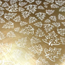 Папір пакувальний бронза 70х100см Ялинки №123/Б-720/Фоліо(220)