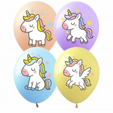 Кулька повітр. латексна 12"/30см "Чарівний єдиноріг" №DD-2750/Art Show/(50)