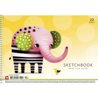 Альбом для малюв. на пруж. 20/120 А4 №PB-SC-020-8049/Школярик/(9)(108)(90)