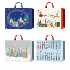 Пакет подарунковий "Buromax" 32х26х10см Новий Рік, горизонт. BM.2000114(12)